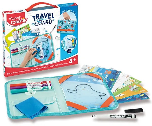 Výtvarný kufrík MAPED Creativ - Hry a kreslenie so zvieratkami