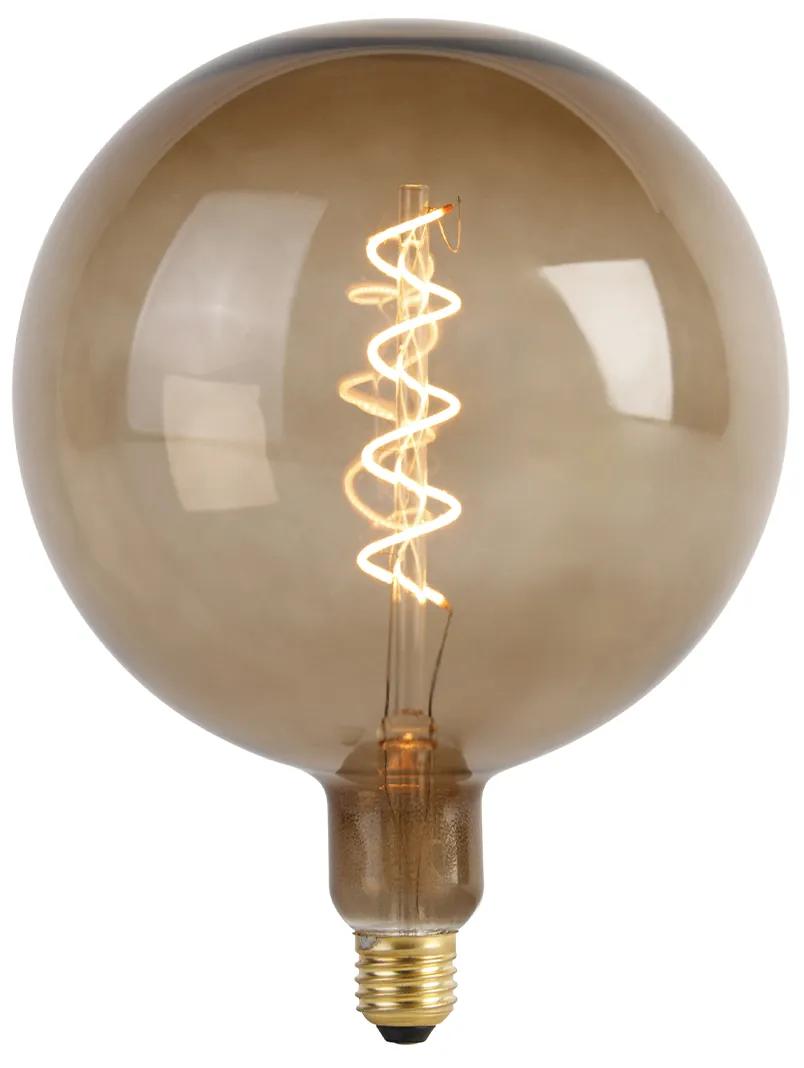 E27 Stmievateľná LED žiarovka G200 hnedá 4W 130lm 1800K