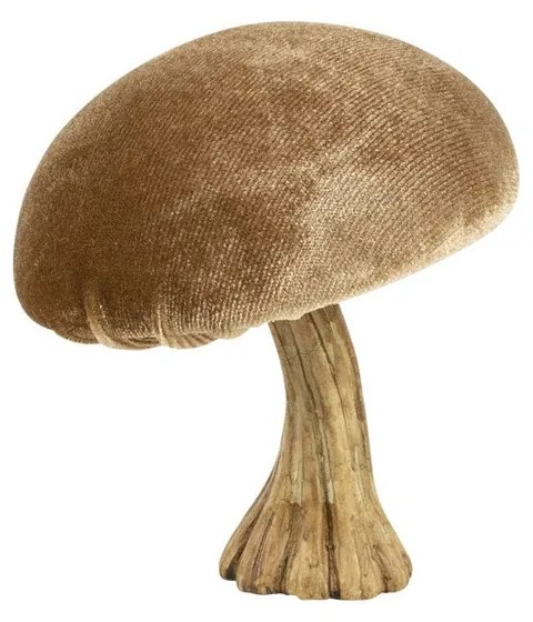 Zamatová dekorácia béžová huba Mushroom - 10*10*10cm Zamatová dekorácia béžová huba Mushroom - 10*10*10cm