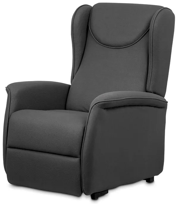 BONTEC Polohovacie kreslo, elektrické káblové ovládanie, šedá, látka, TV-1192 GREY2 Farba: Šedá