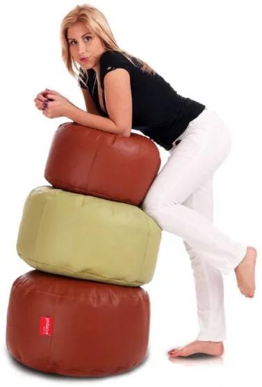 Sedací vak Classic S svetlohnedý 75L ekokoža TiaHome