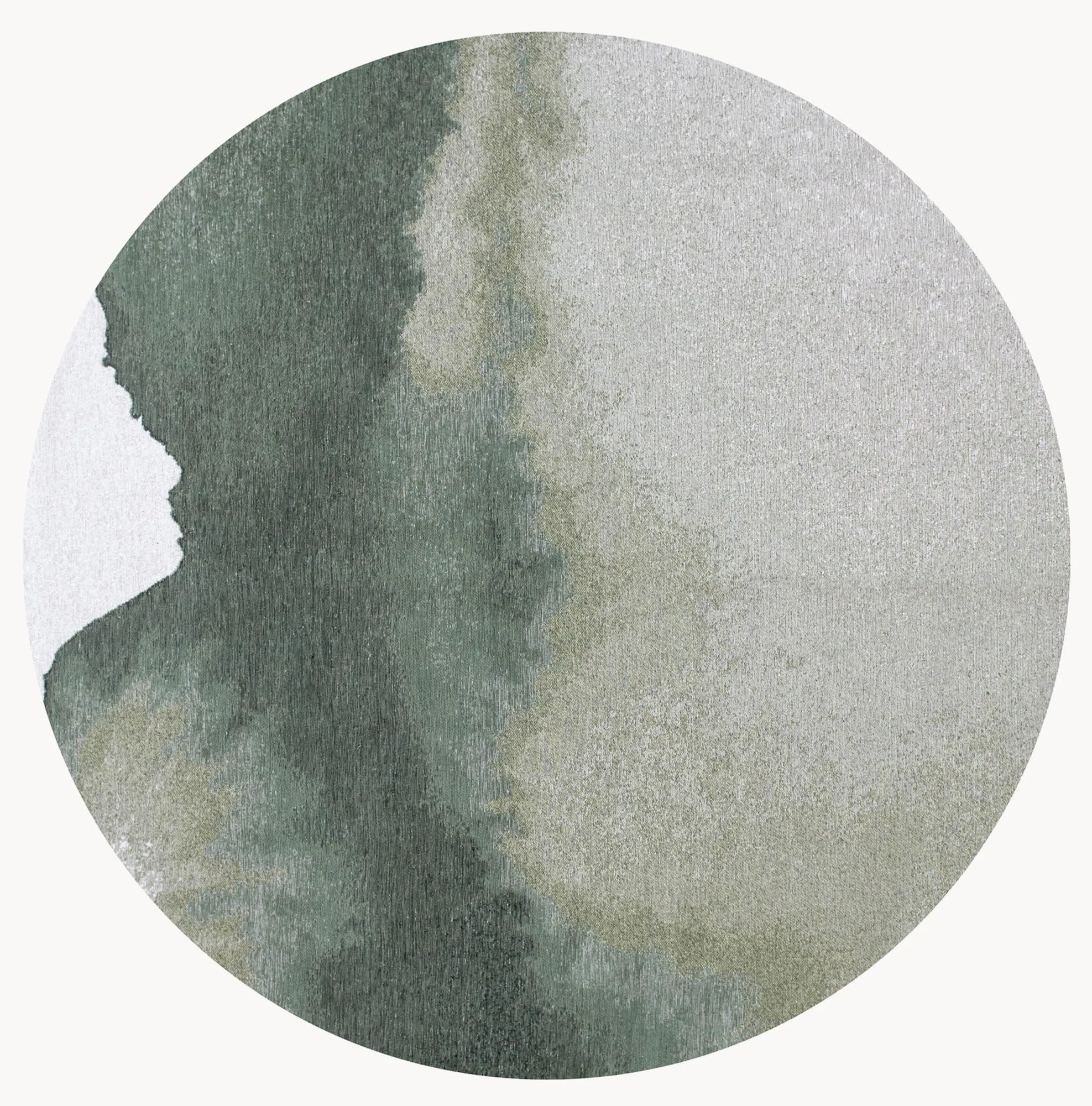 Okrúhly plocho tkaný žakárový koberec Lagoon