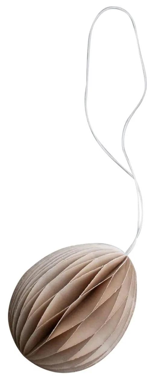 DBKD Papierové veľkonočné vajíčko Ovoid Sand 7 cm