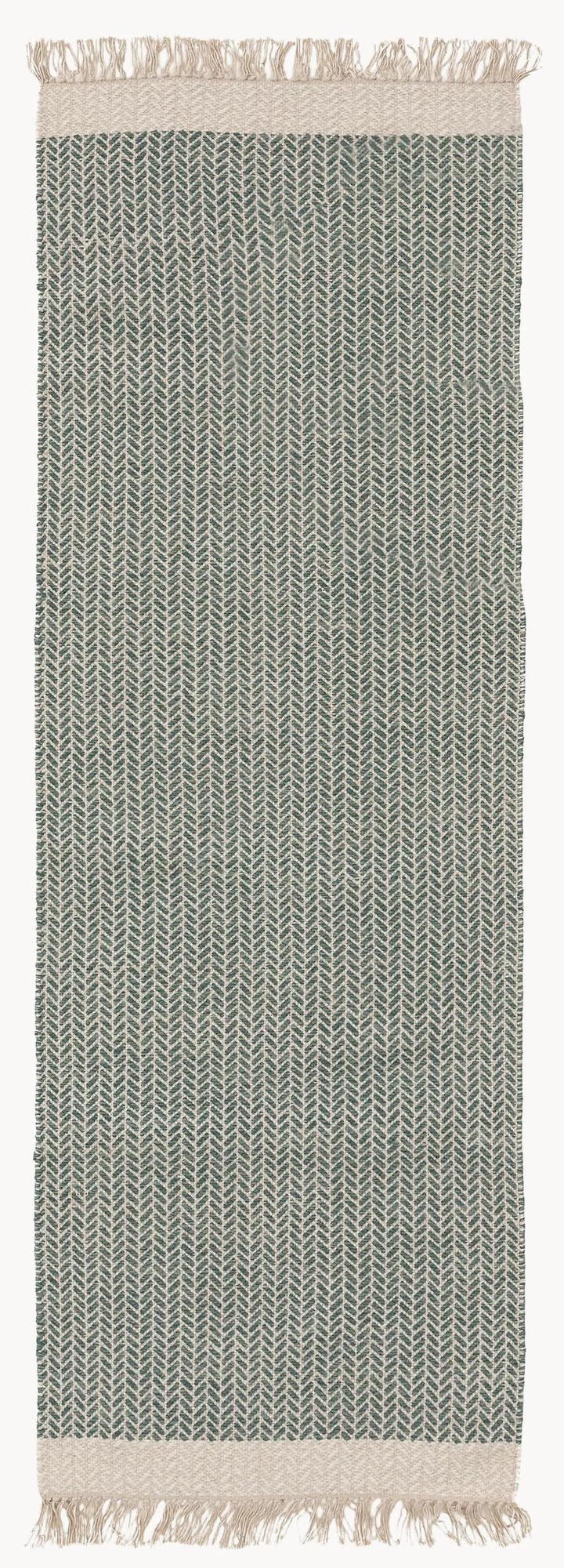 Ručne tkaný vlnený behúň so strapcami Kim