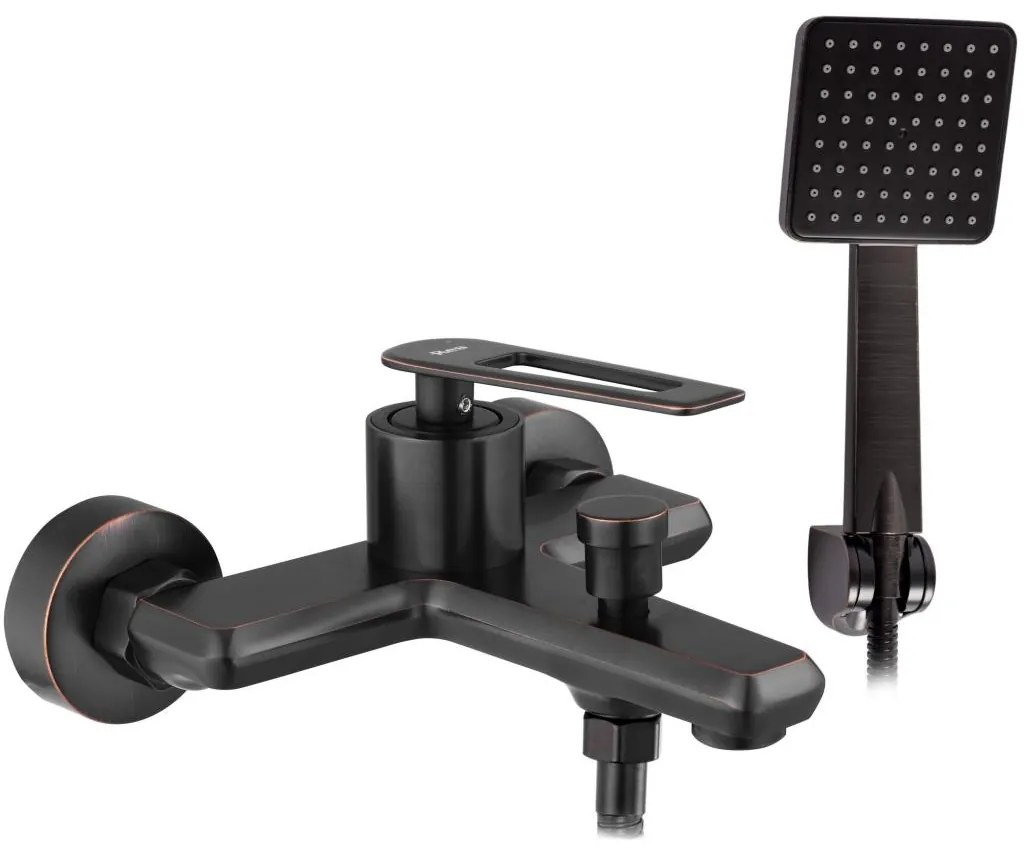 Rea Blade, vaňová batéria s ručnou sprchovou súpravou, retro-čierna, REA-B9975