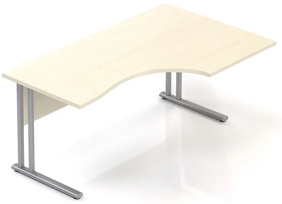Ergonomický stôl Visio 160 x 100 cm, pravý, javor