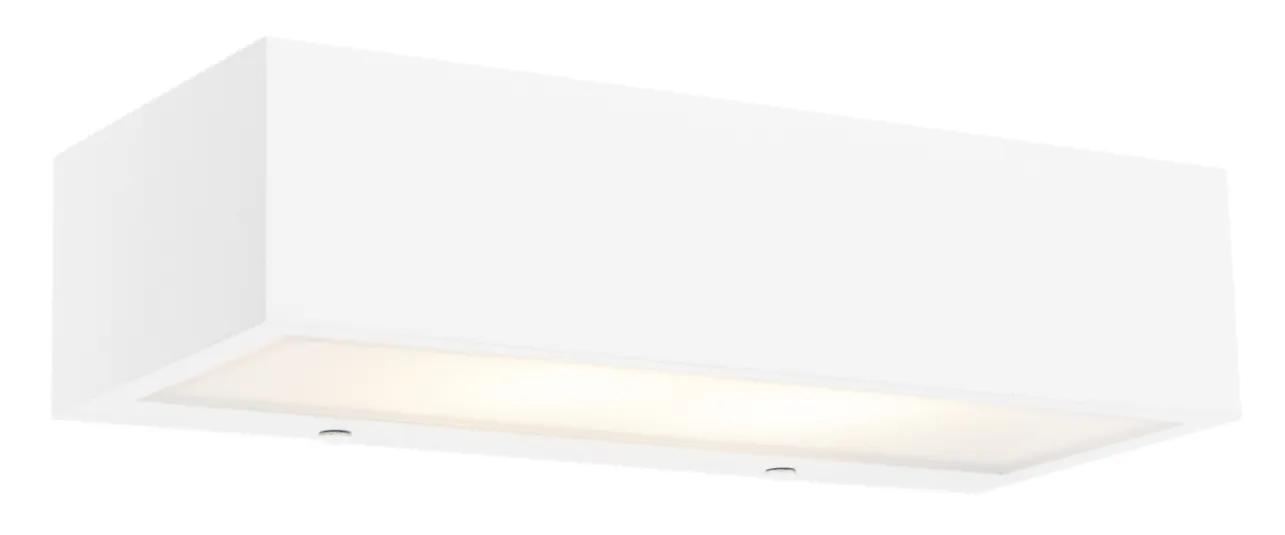 Dizajnová obdĺžniková nástenná lampa biela 25 cm - Houx