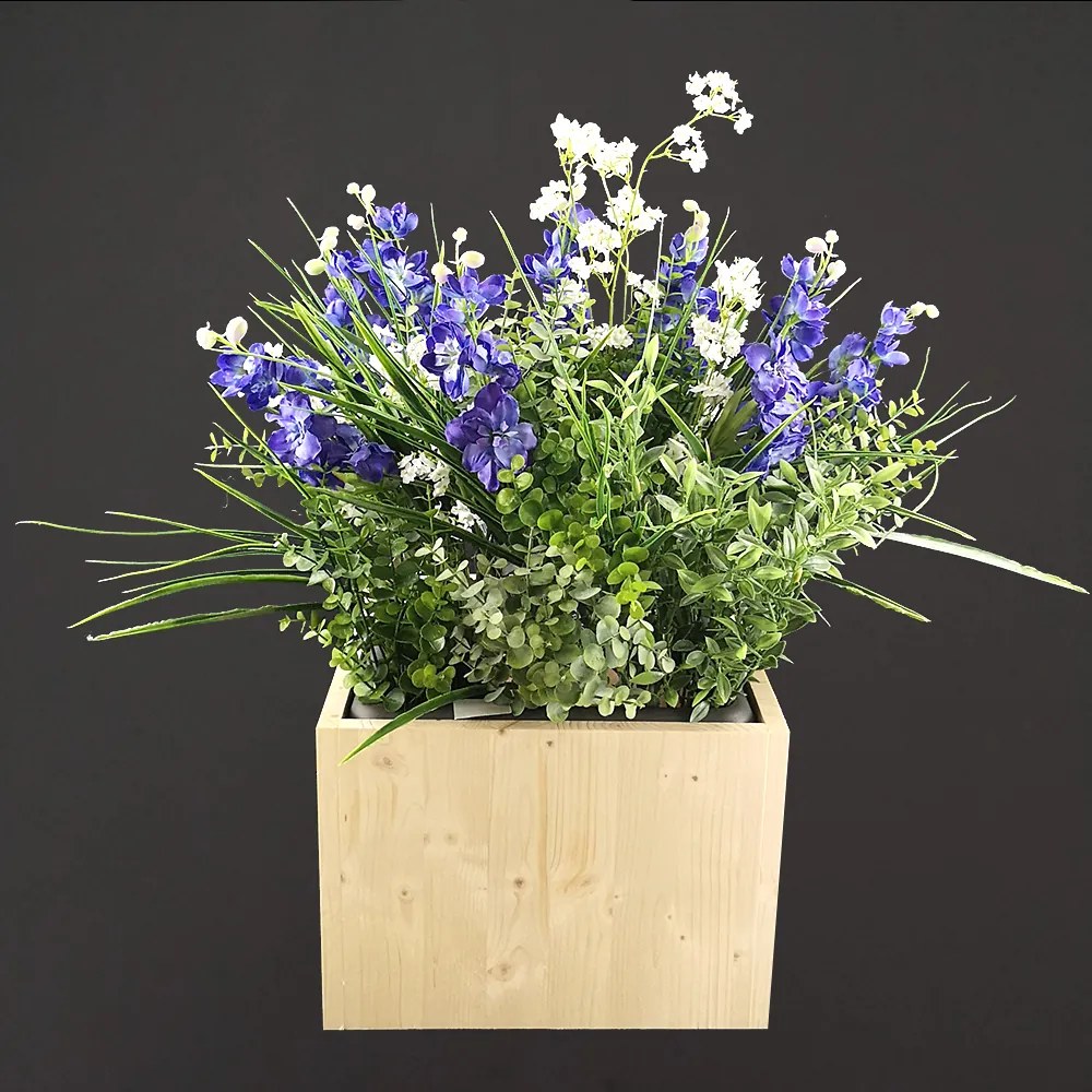 AMADEA Drevený obal na kvetináč, 33x33x24cm, drevený kvetináč