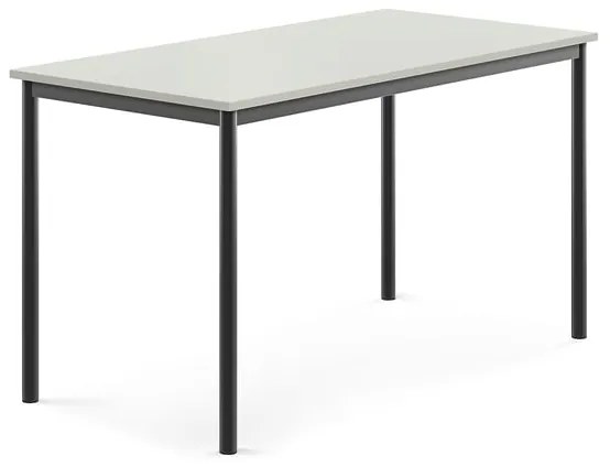 Stôl SONITUS, 1400x700x760 mm, HPL - šedá, antracit