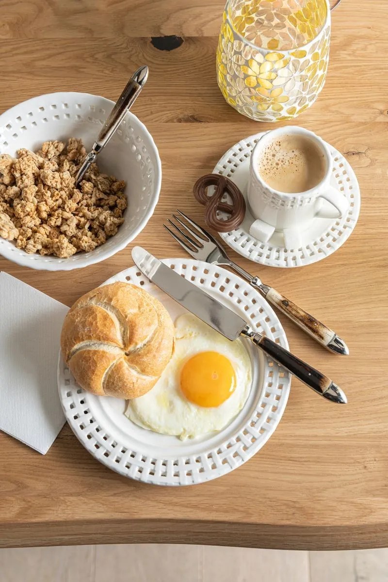 3ks biela keramická miska Hella White - Ø14*6 / Ø17*7 / Ø19*9 cm