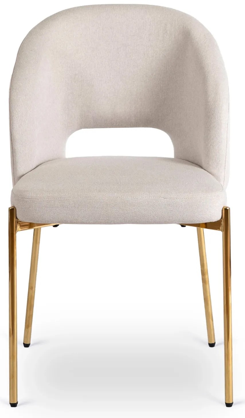 PROXIMA.store - Čalúnená glamour stolička BROS FARBA: béžová