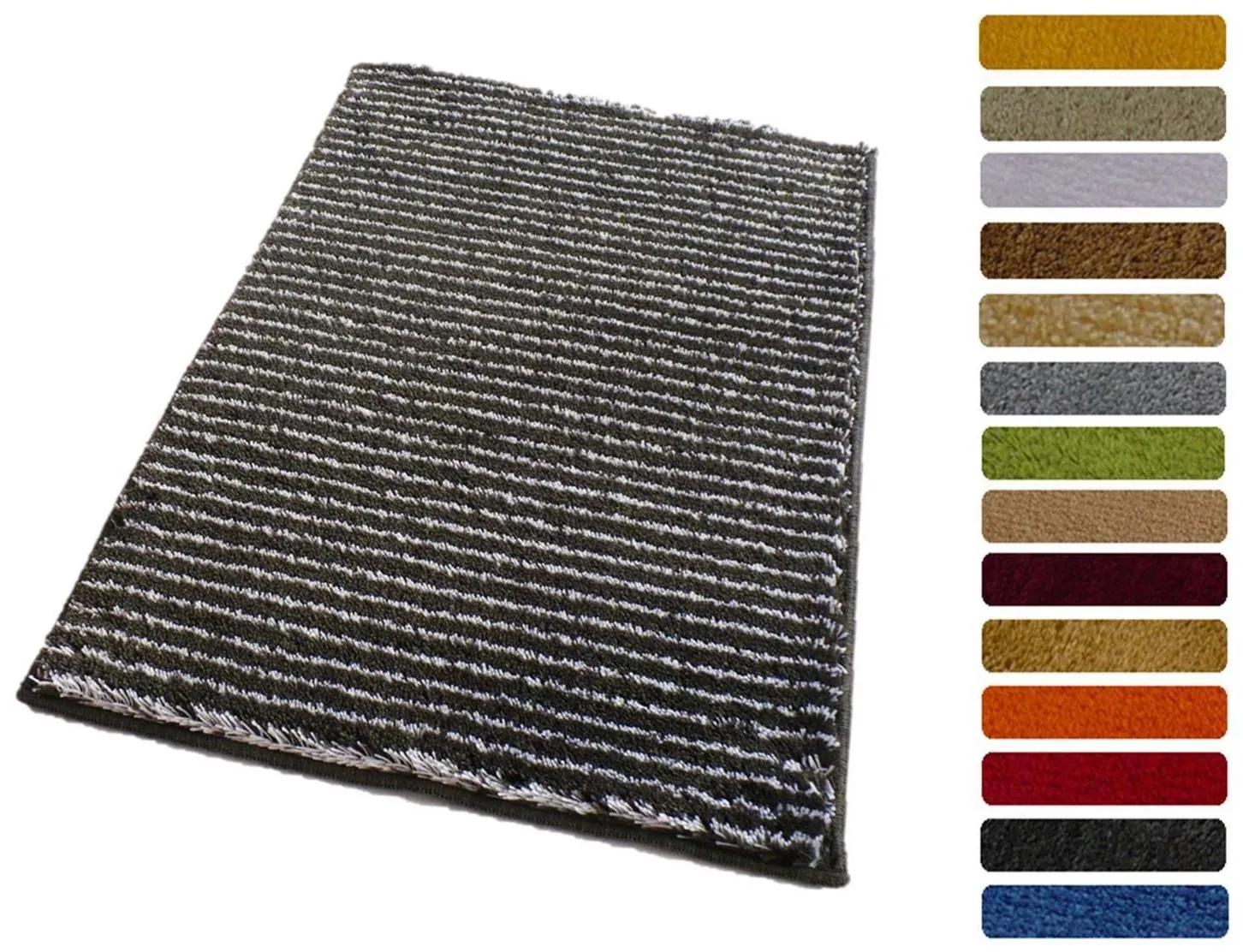 ROUTNER Kúpeľňová predložka PESCINA Antracit 10607 - Antracit / 50 x 80 cm 10607