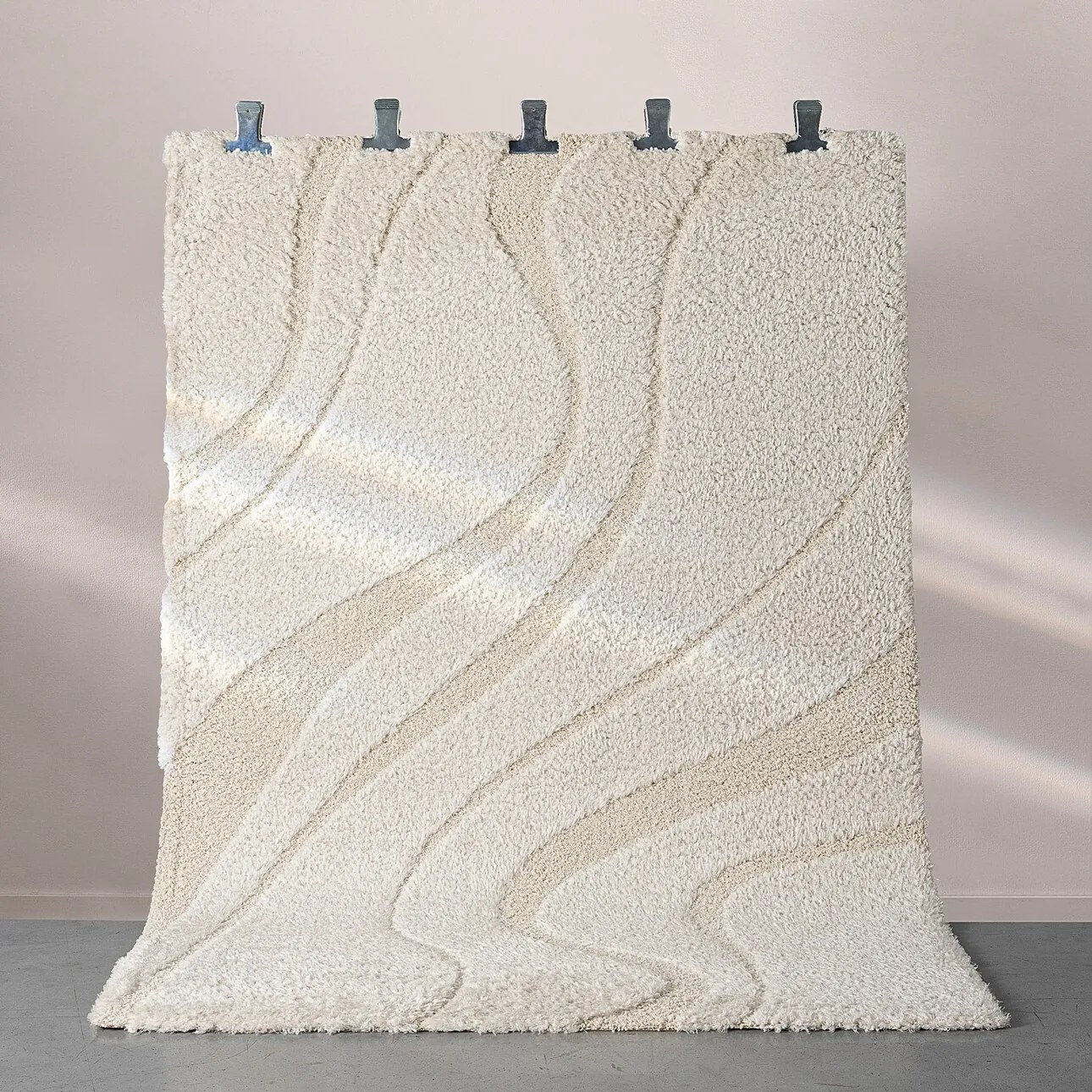 Koberec Relief cream 160x230 cm