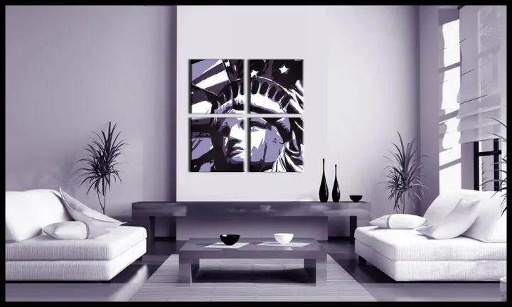 Ručne maľovaný POP Art obraz Socha Slobody | rôzne rozmery