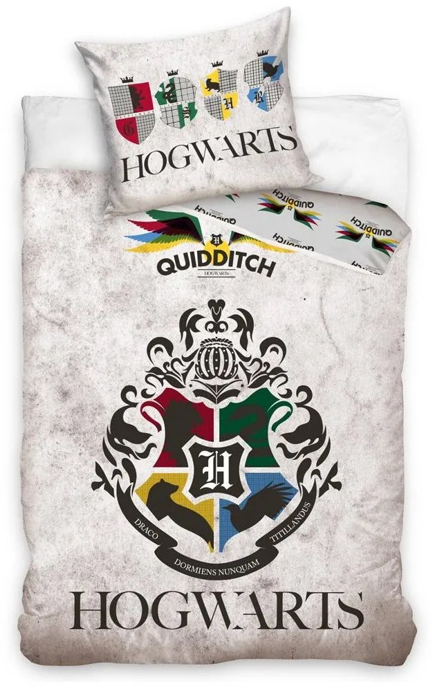 Detské bavlnené obliečky – Harry Potter Metlobalové tímy