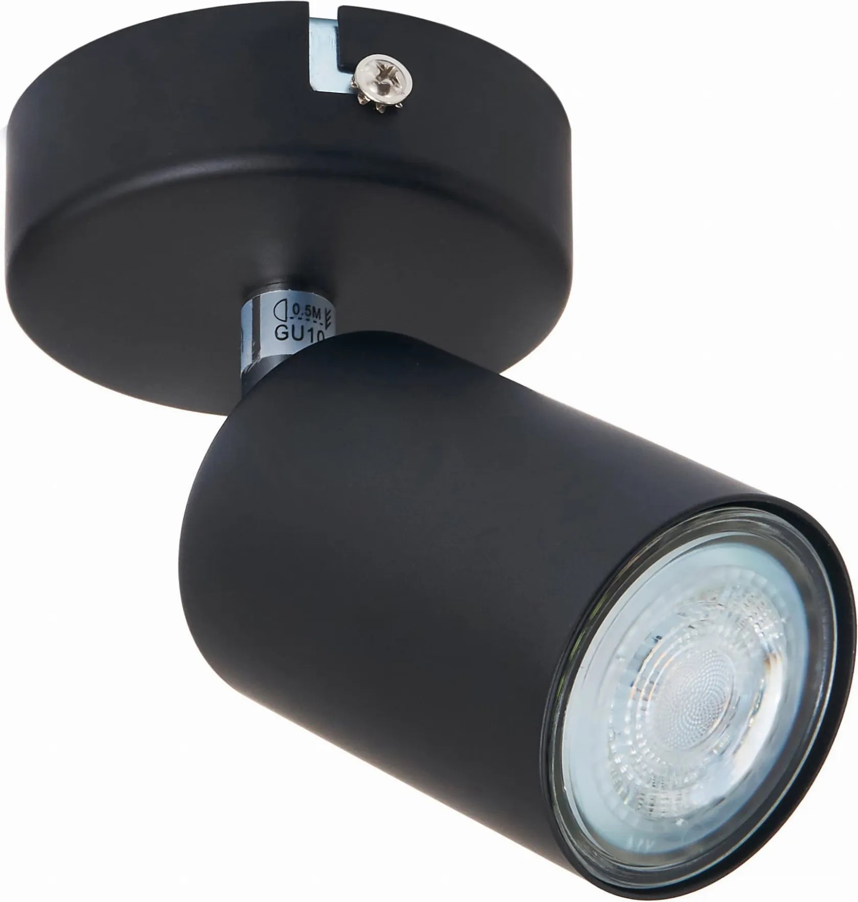 BERGE Stropné bodové svietidlo LED VIKI 1x GU10 čierne