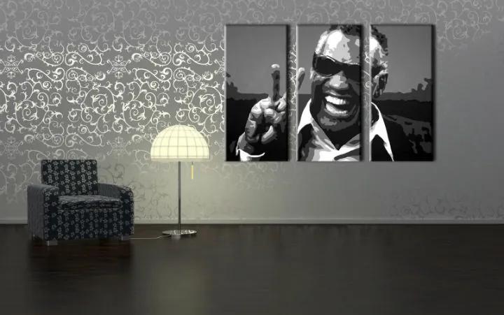 Ručne maľovaný POP Art obraz Ray Charles | rôzne rozmery