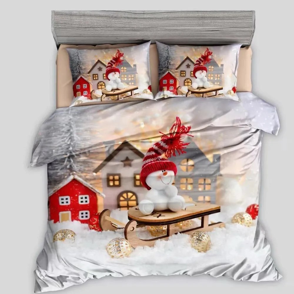 Obliečky MIRELA SNOWY 7-dielna sada 140x200 cm