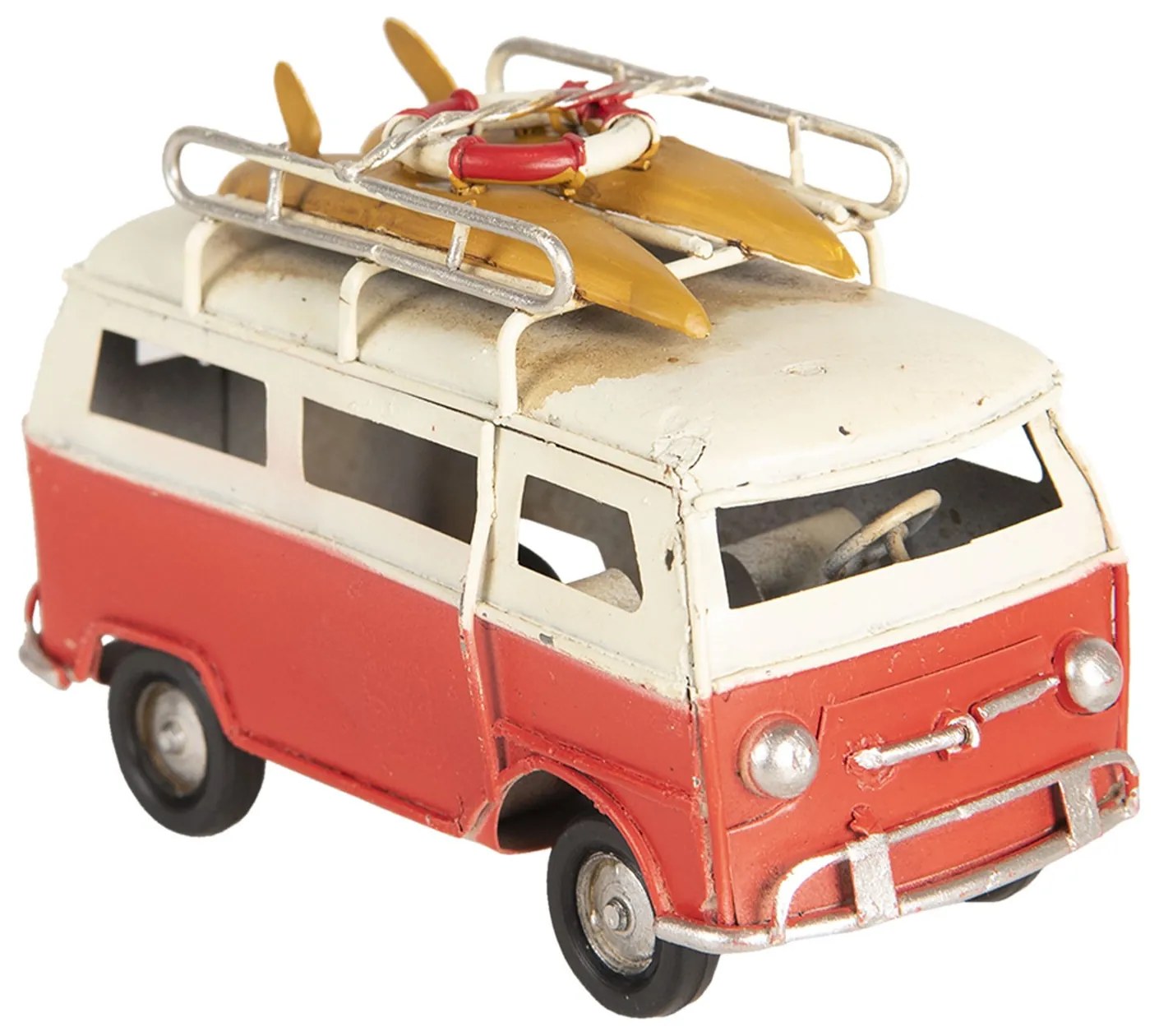 Retro kovový model autobus - 11 * 5 * 7 cm