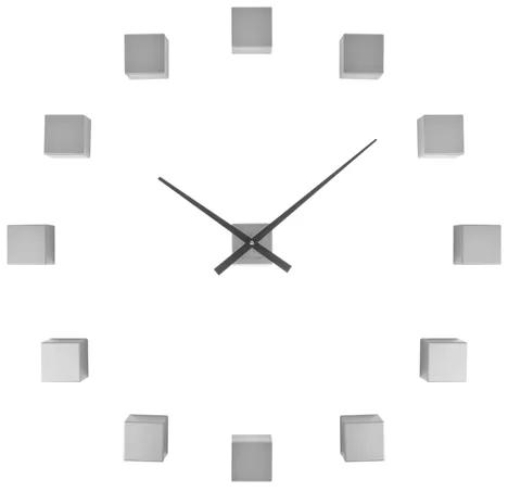 Nástenné hodiny Karlsson KA5698SI Diy Cubic Silver