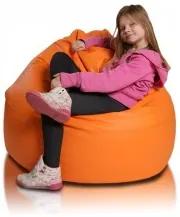 Sedací vak malá guľa oranžová TiaHome