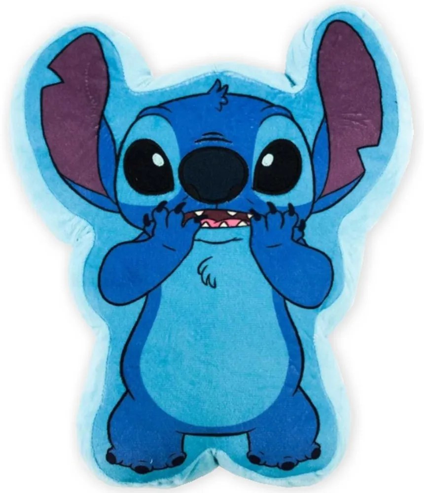 Tvarovaný 3D vankúš Lilo &amp; Stitch - motív Stitch - 25 x 30 cm