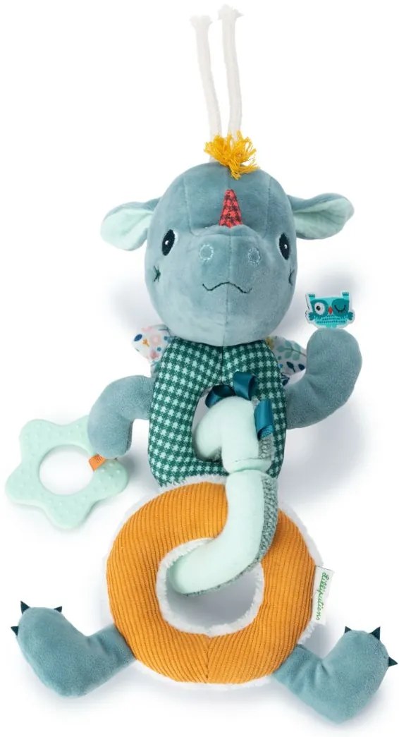 Lilliputiens - plyšová reťaz s aktivitami - dráčik Joe