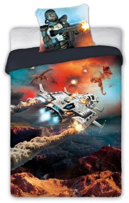 Faro Posteľná obliečka Gamer 140x200/70x90 cm