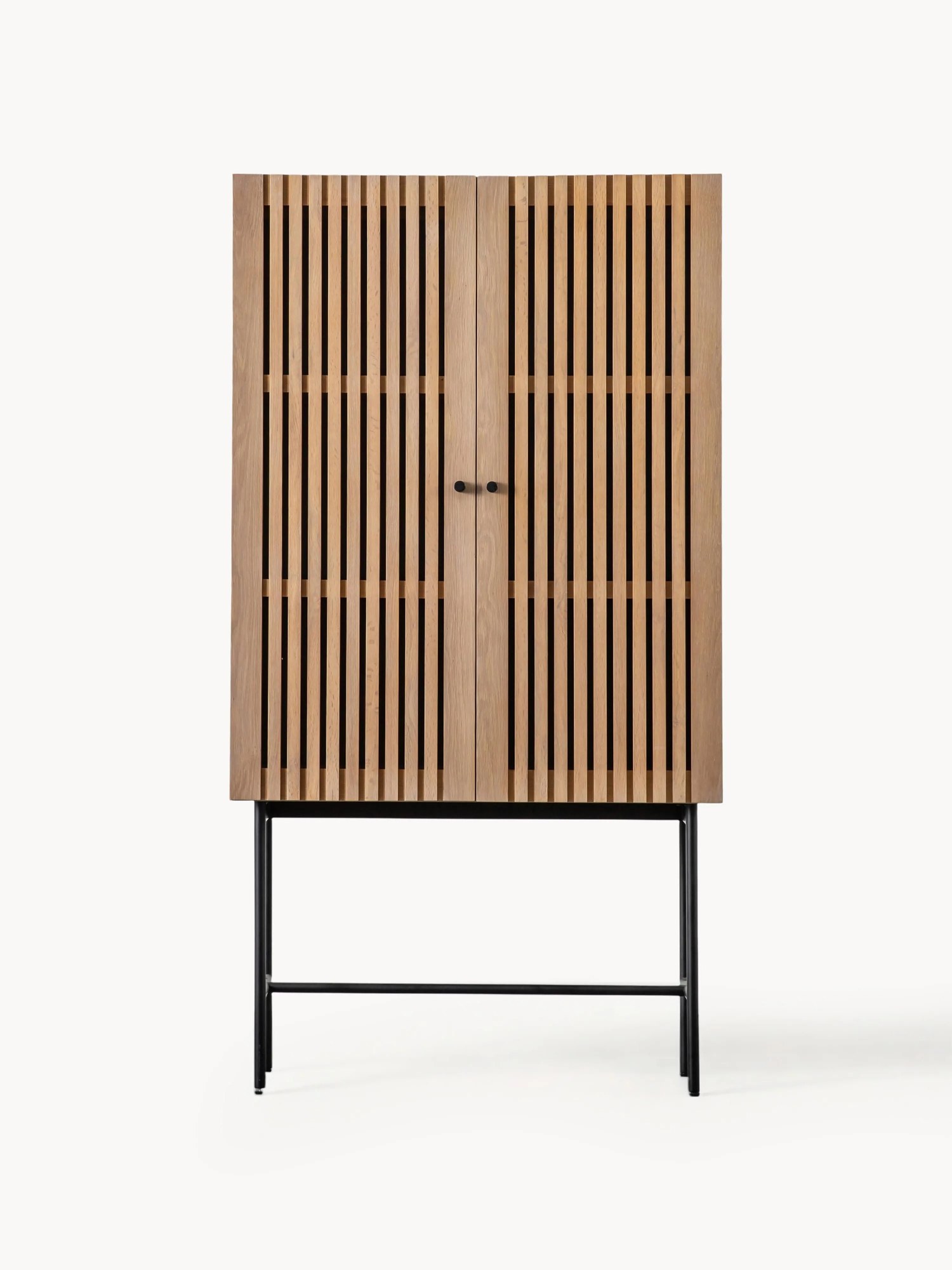 Drevená vysoká skrinka Okayama