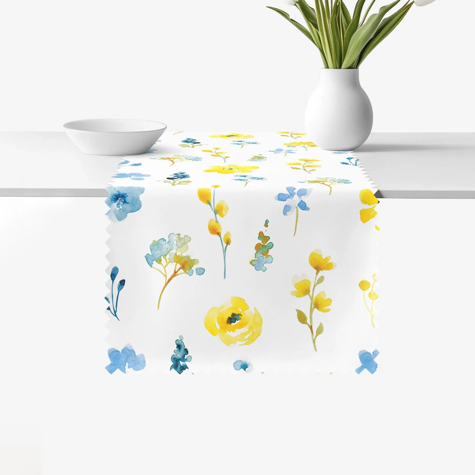 Goldea behúň na stôl teflónový - svieža lúka 20x140 cm