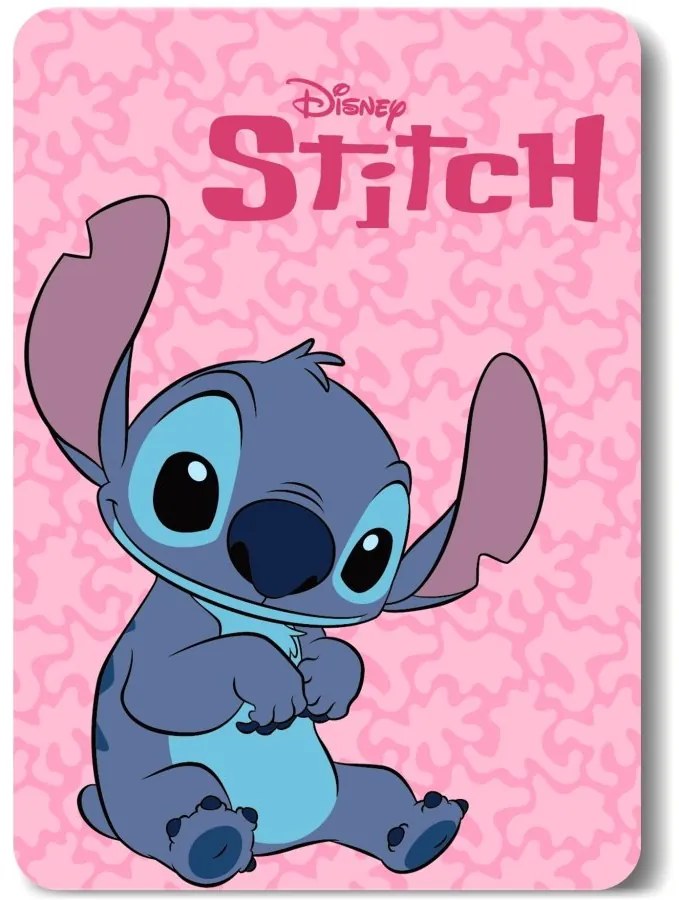 Detská / dievčenská fleecová deka Lilo &amp; Stitch - 100 x 140 cm