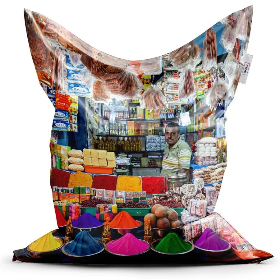 Sedací vak Classic farebné korenie - detský, farebná