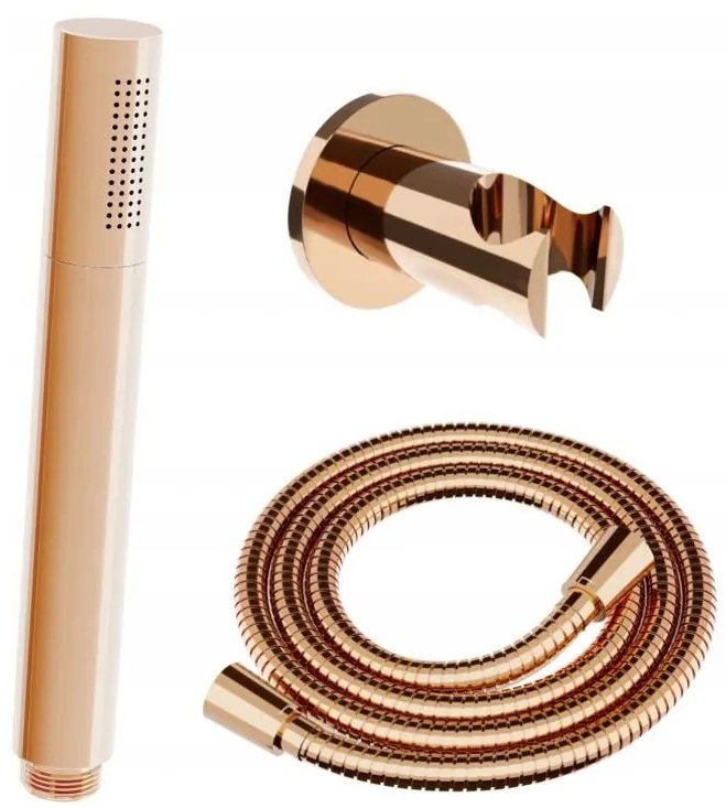 Mexen príslušenstvo - podomietkový 1-bodový ručný sprchový set R-70, ružovo zlatá, 785706051-60