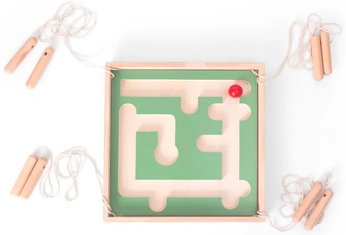 Drevený labyrint – koordinačná hra