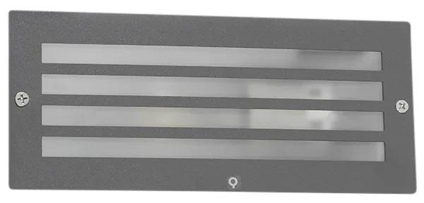 Moderné zapustené svietidlo tmavosivé IP44 - Hurricane