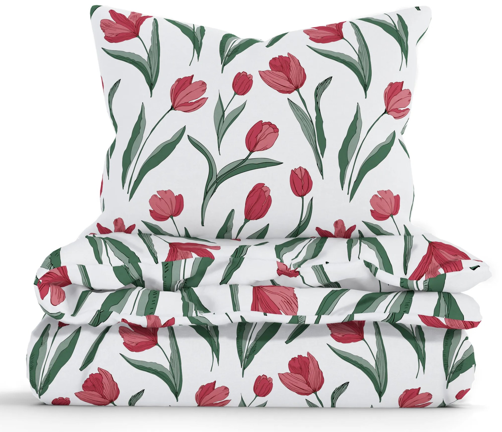 Bavlnené obliečky Renforcé – Tulipány