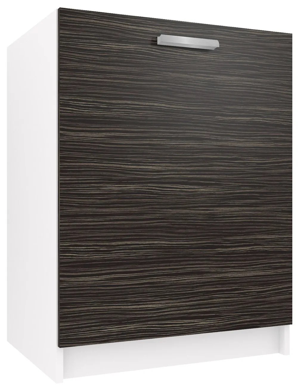 Kuchynská skrinka Belini drezová 60 cm eben kráľovský bez pracovnej dosky TOR SDZ60/0/WT/HK/0/T