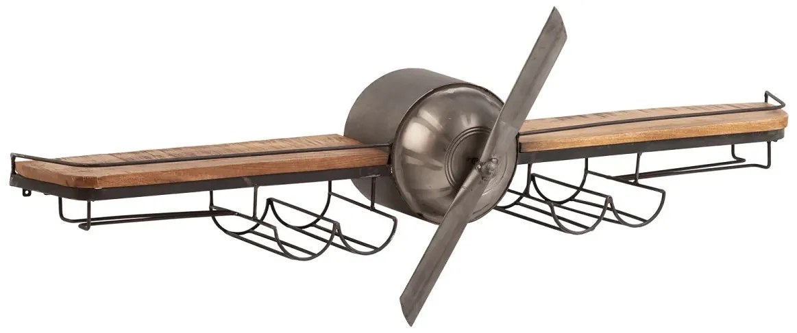 furniture-nabytek.cz - Masívna barová polica Camera z kovu a manga, lakovaná, čierna – 134×25×33 cm