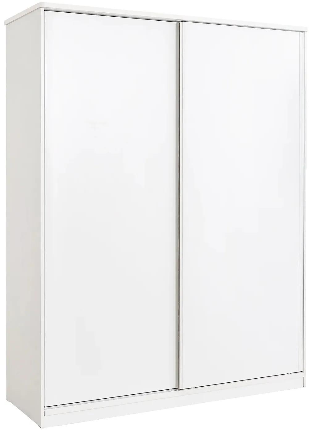 Šatníková skriňa s posuvnými dverami Pure - biela