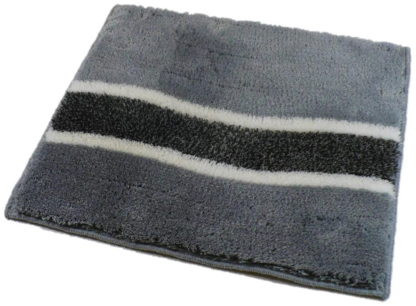 ROUTNER Kúpeľňová predložka LAVELLO Sivá 10407 - Sivá / 60 x 60 cm 10407