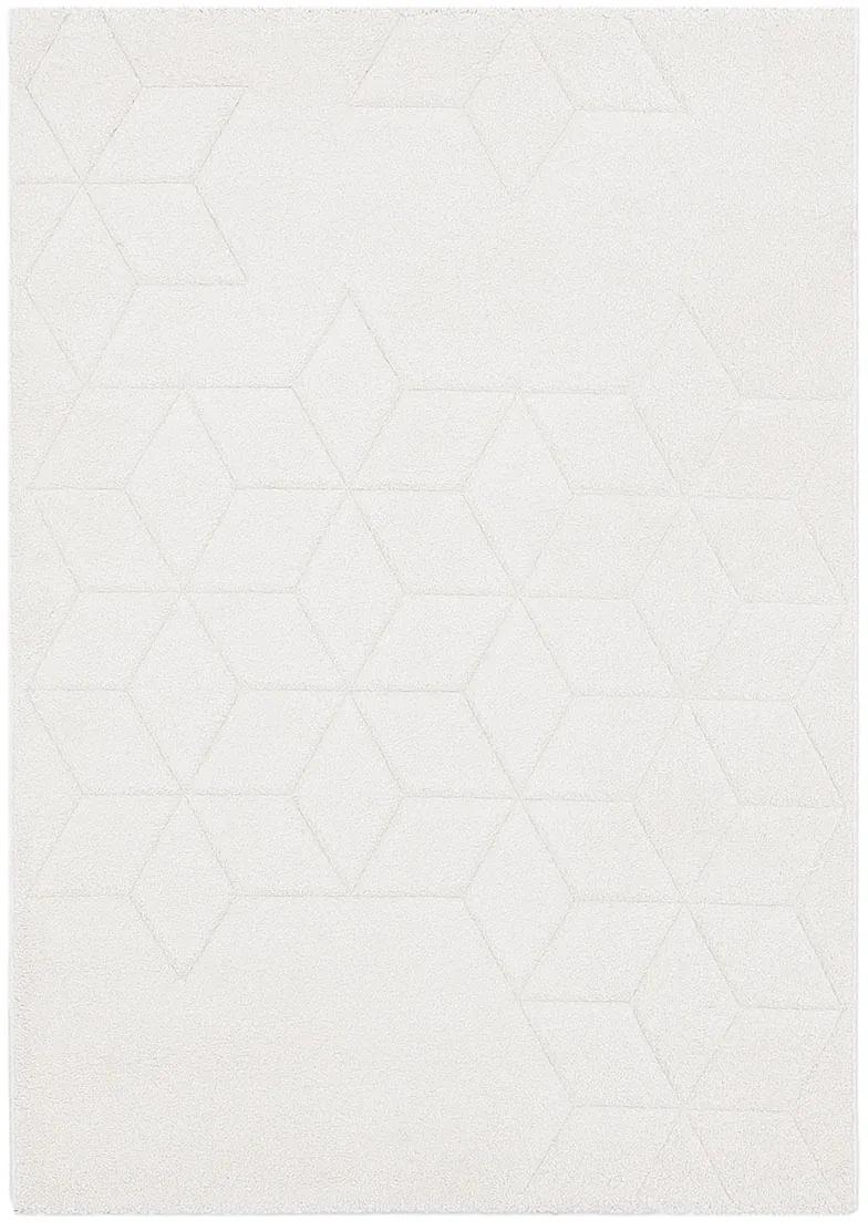 Koberce Breno Kusový koberec VEGAS UNI C1/WWW, biela,120 x 170 cm