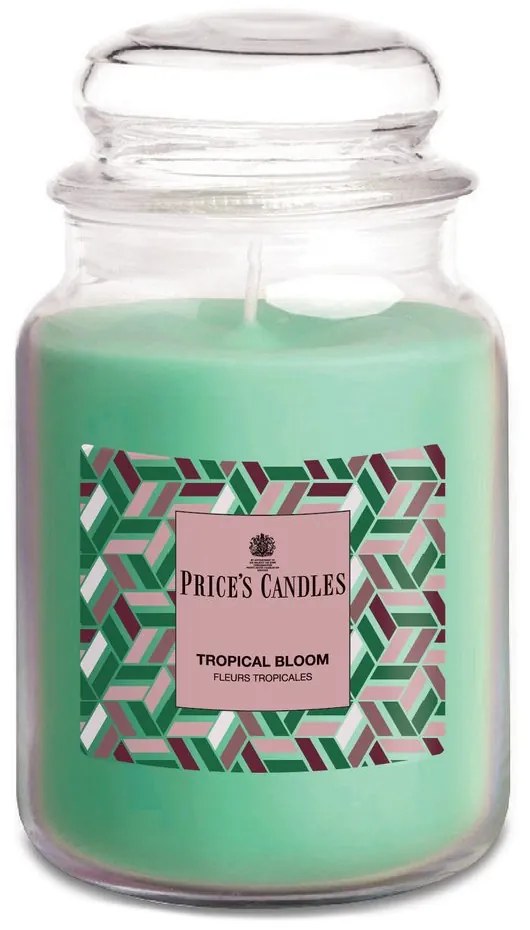 Price´s Price's MAXI vonná svíčka ve skle Tropical Bloom - hoření 130h