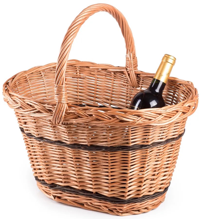 Nákupný kôš prútený Knabino II.š. 40 x hl. 30 x v. 25/40(cm)