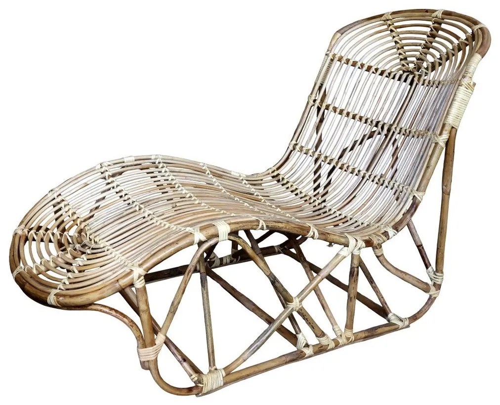 Prírodné bambusové lehátko Chair Bamboo - 210*80*28cm