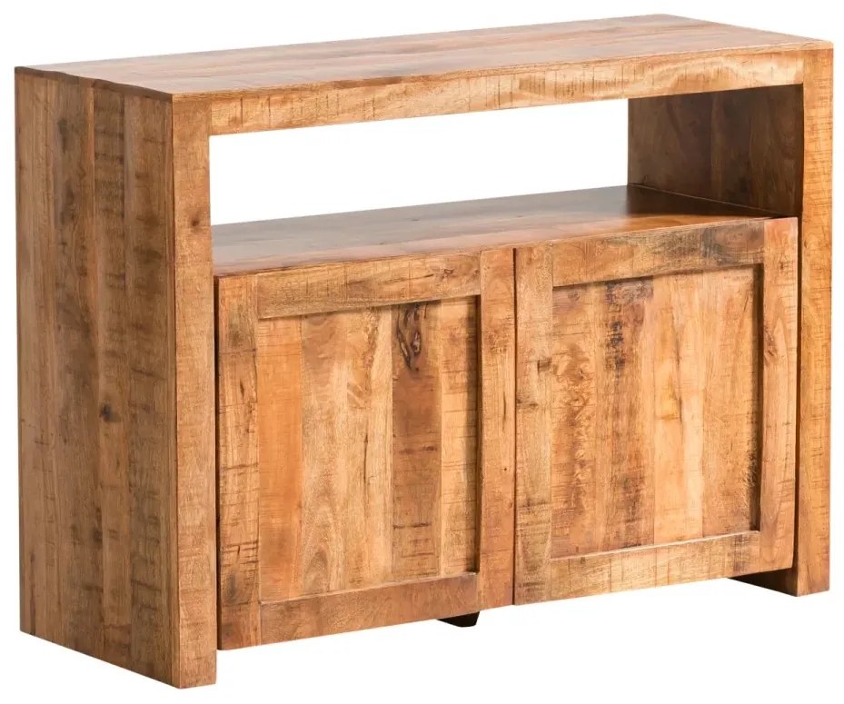 furniture-nabytek.cz - Masívna komoda Country z mangového dreva, lakovaná, hnedá – 117×45×85 cm