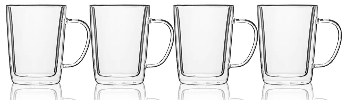 Šálka BASIC Glas Double Wall 300 ml - set 4 ks - 321232 Šálka BASIC Glas Double Wall 300 ml - set 4 ks - 321232