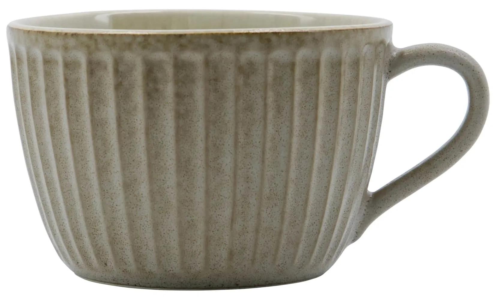 House Doctor Kameninový hrnček Pleat 340 ml