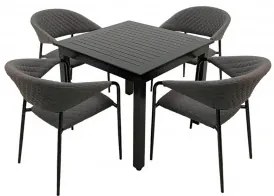 Doppler EXPERT MELIA 90 x 90 LIKA-TEX® - záhradná hliníková sedacia súprava 4+1