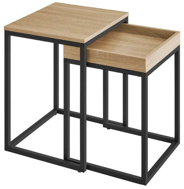 Dvojdielny konferenčný stolík - sonoma - LNT02N11