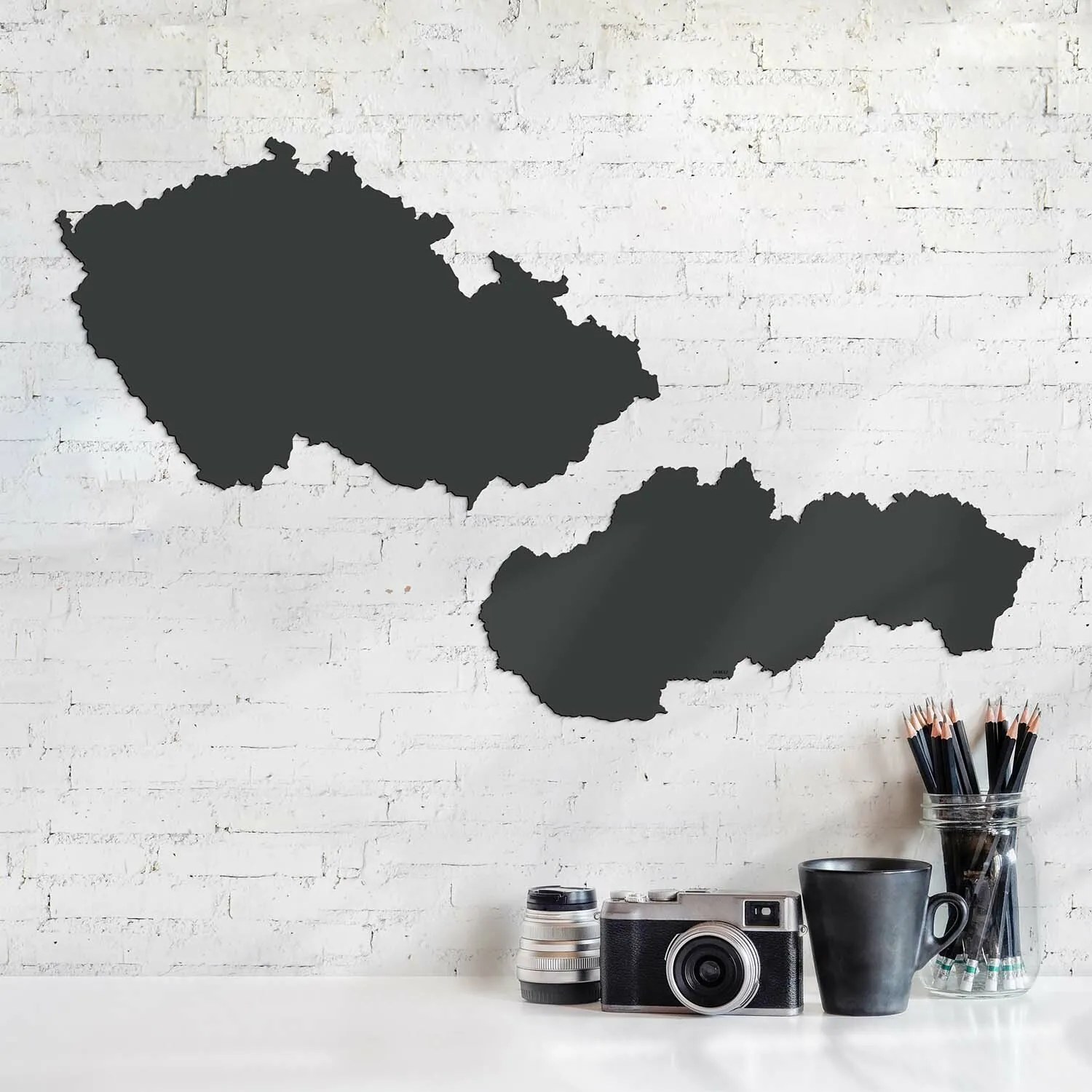 DUBLEZ | Drevené mapy na stenu - Česko a Slovensko